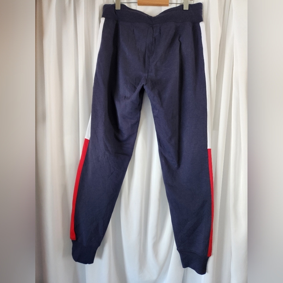 Tommy Hilfiger Navy Cotton blend joggers NWT sz S red and white stripe - Picture 7 of 10
